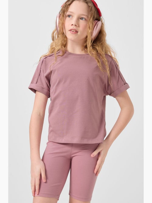 T-shirt in jersey di cotone tommy - Kiabi
