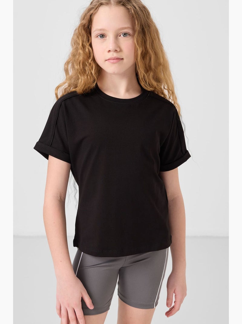 T-shirt in jersey di cotone tommy Nero - Kiabi