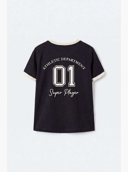T-shirt in jersey di cotone tommy - Kiabi