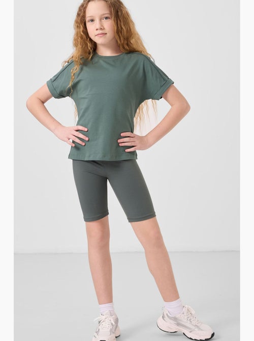 T-shirt in jersey di cotone tommy - Kiabi