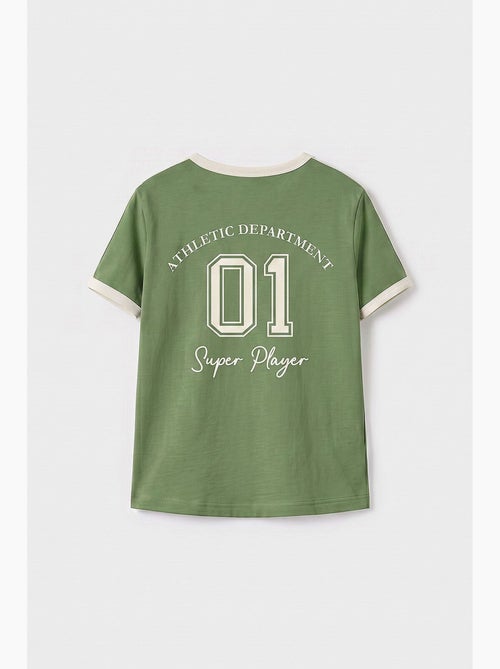 T-shirt in jersey di cotone tommy - Kiabi