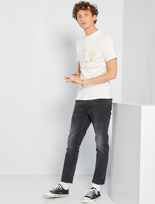 T-shirt in jersey 'Il Re Leone' - BIANCO - Kiabi - 9.00€