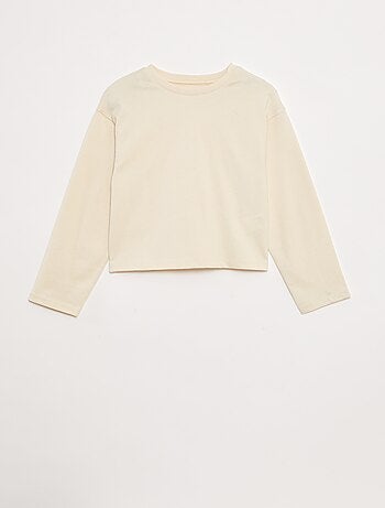 T-shirt in jersey maniche lunghe