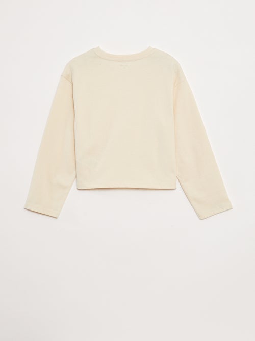 T-shirt in jersey maniche lunghe - Kiabi