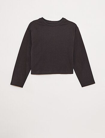 T-shirt in jersey maniche lunghe