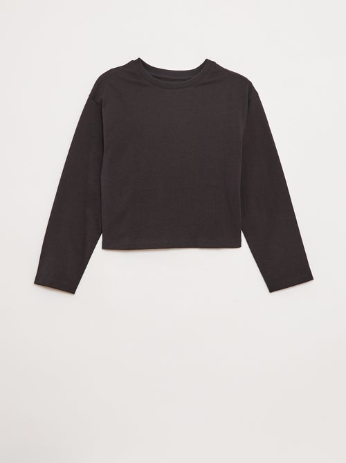 T-shirt in jersey maniche lunghe - Kiabi