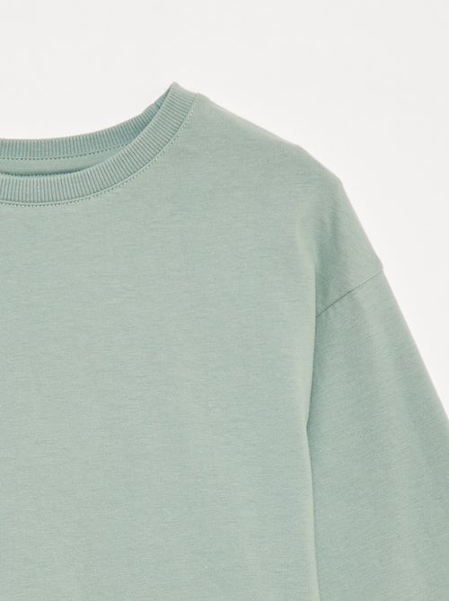 T-shirt in jersey maniche lunghe - Kiabi