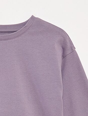 T-shirt in jersey maniche lunghe