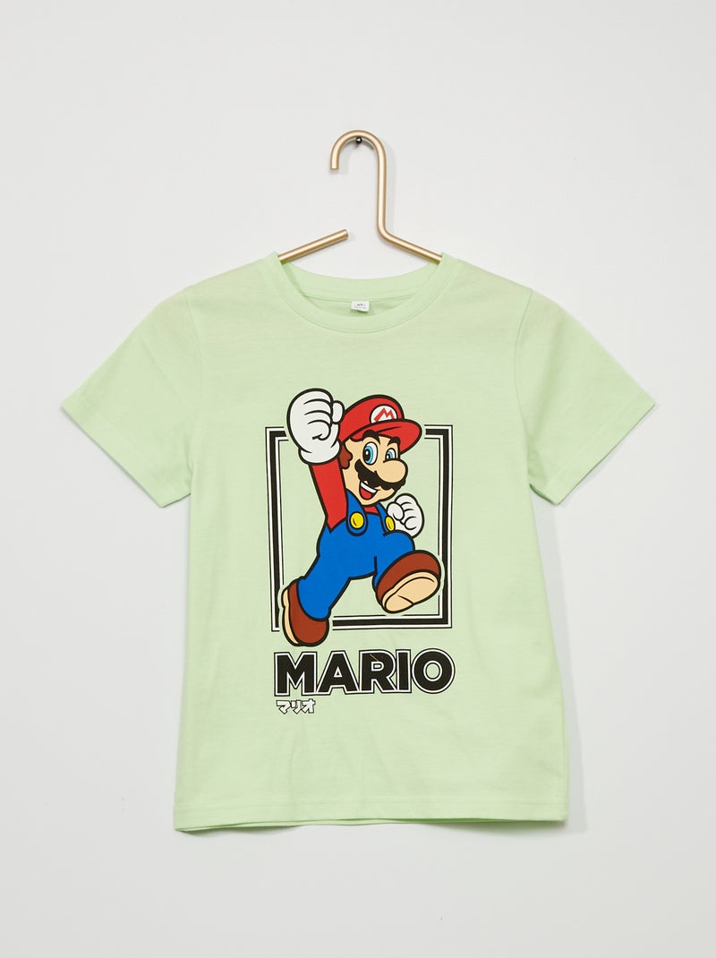 T-shirt in jersey 'Mario' VERDE - Kiabi