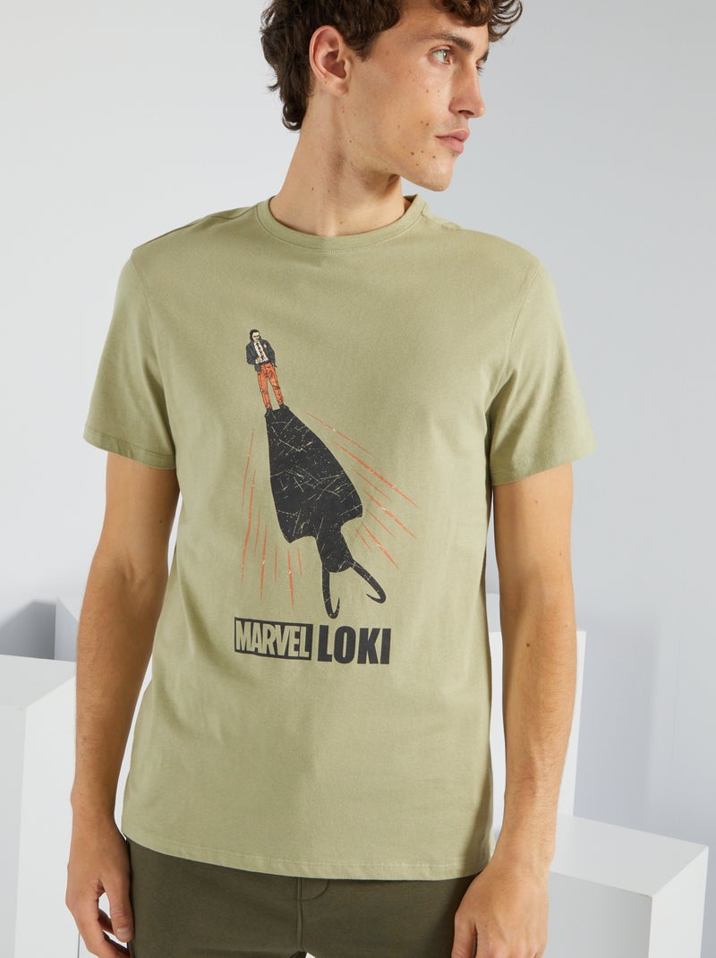 T-shirt in jersey 'Marvel' - VERDE - Kiabi