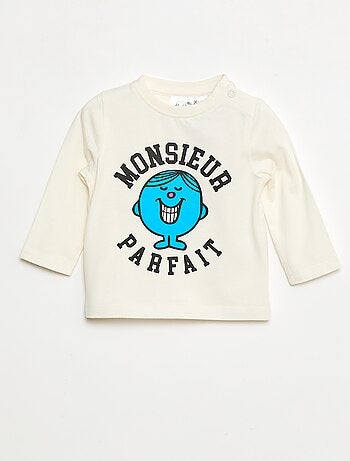 T-shirt in jersey 'Monsieur Madame' in cotone