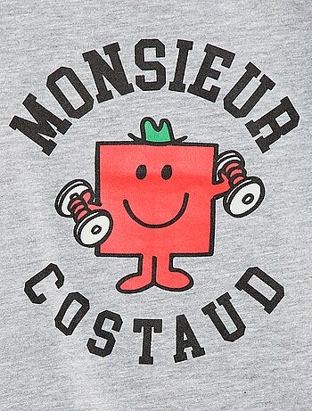 T-shirt in jersey 'Monsieur Madame' in cotone