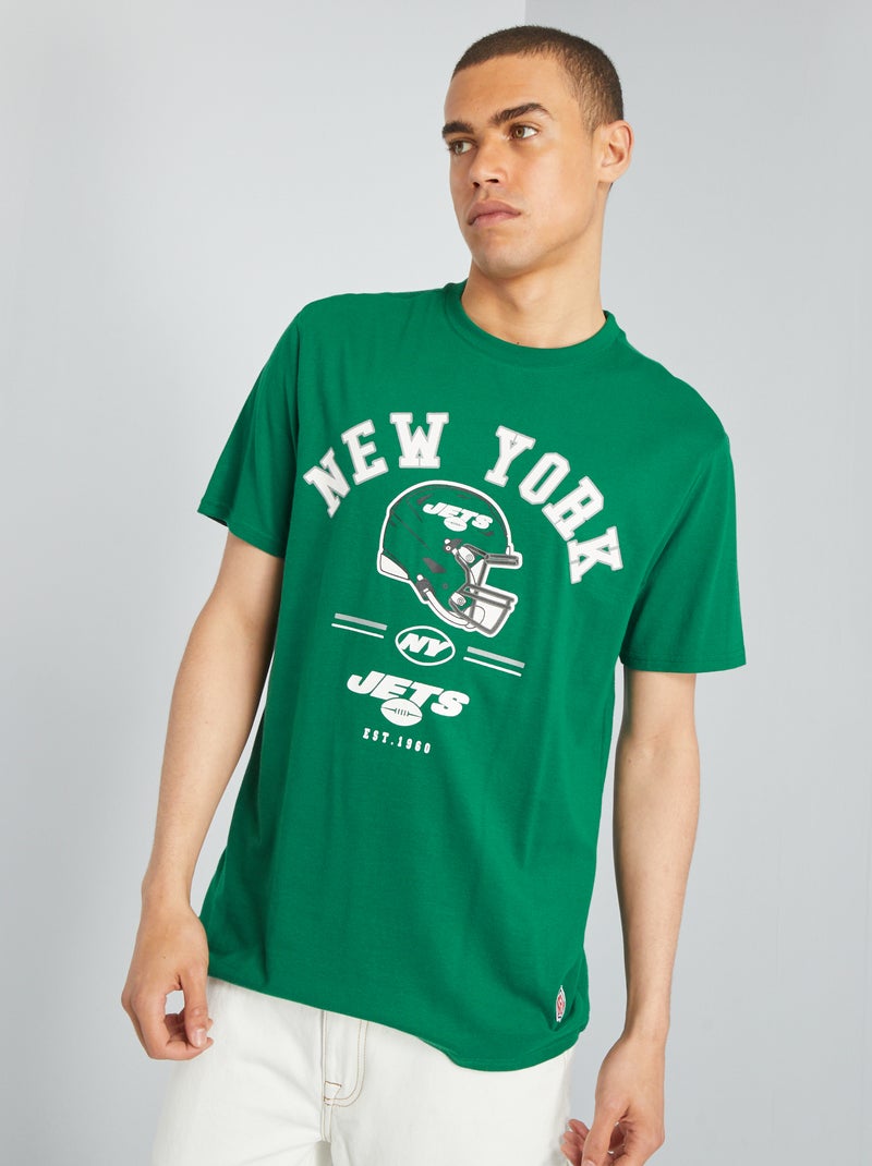 T-shirt in jersey 'NFL' VERDE - Kiabi