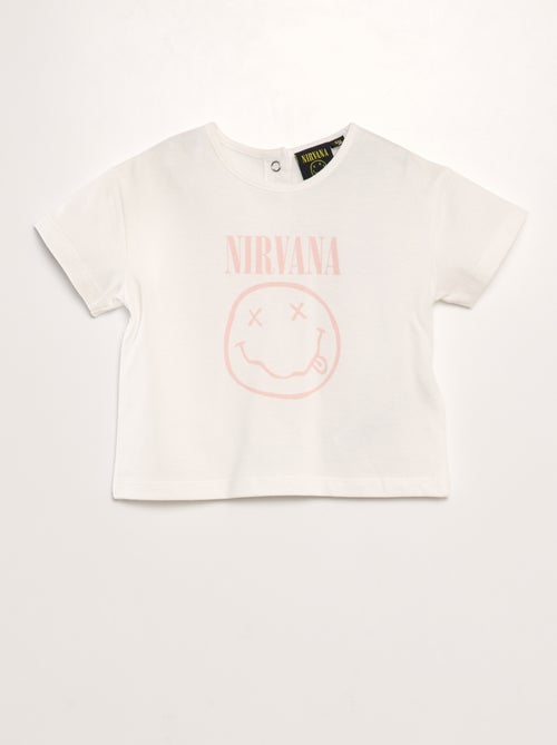 T-shirt in jersey 'Nirvana' maniche corte - Kiabi