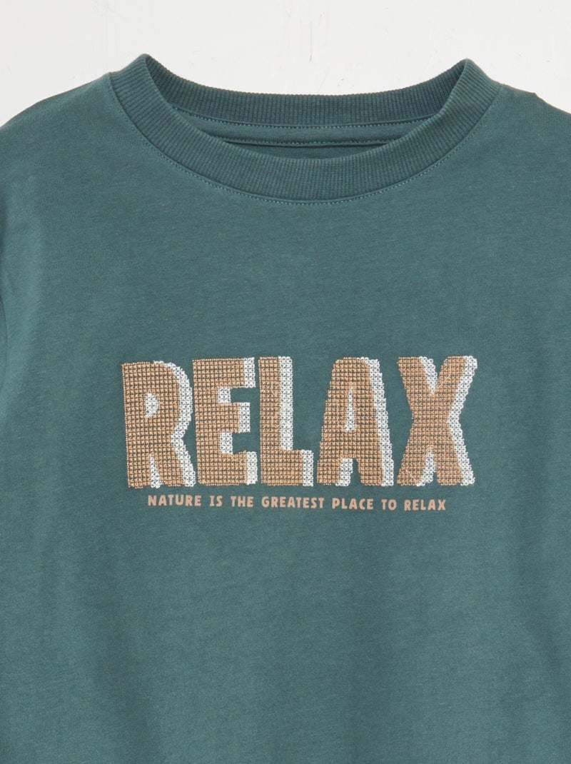 T-shirt in jersey pesante VERDE - Kiabi