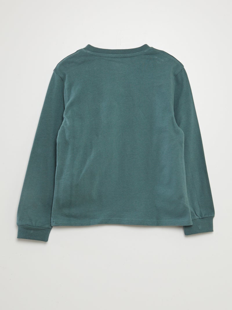 T-shirt in jersey pesante VERDE - Kiabi