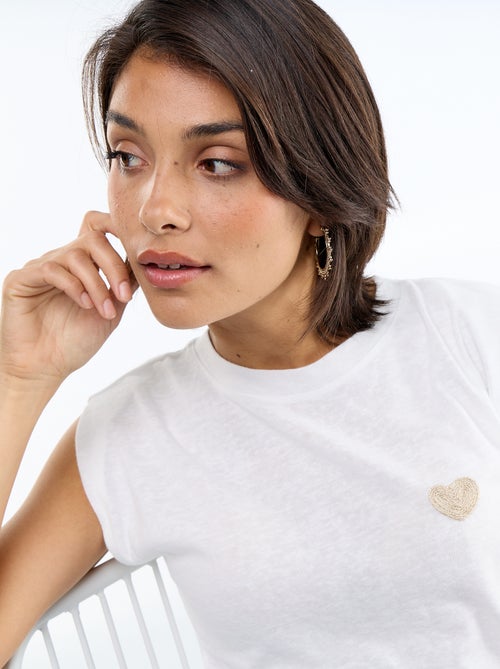 T-shirt in jersey senza maniche - Kiabi