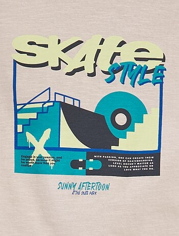 T-shirt in jersey 'Skate'