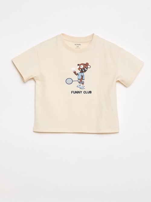 T-shirt in jersey stampata a maniche corte - Kiabi