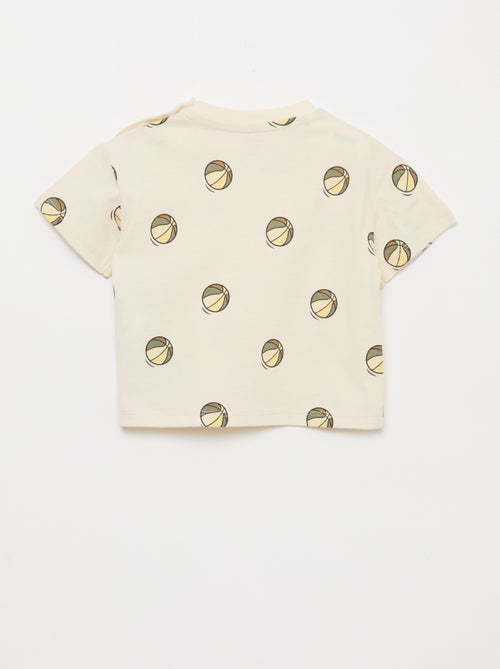 T-shirt in jersey stampata a maniche corte - Kiabi