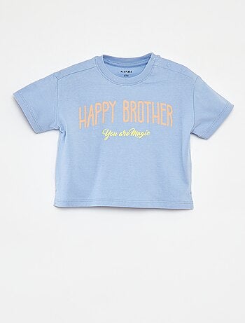 T-shirt in jersey stampata