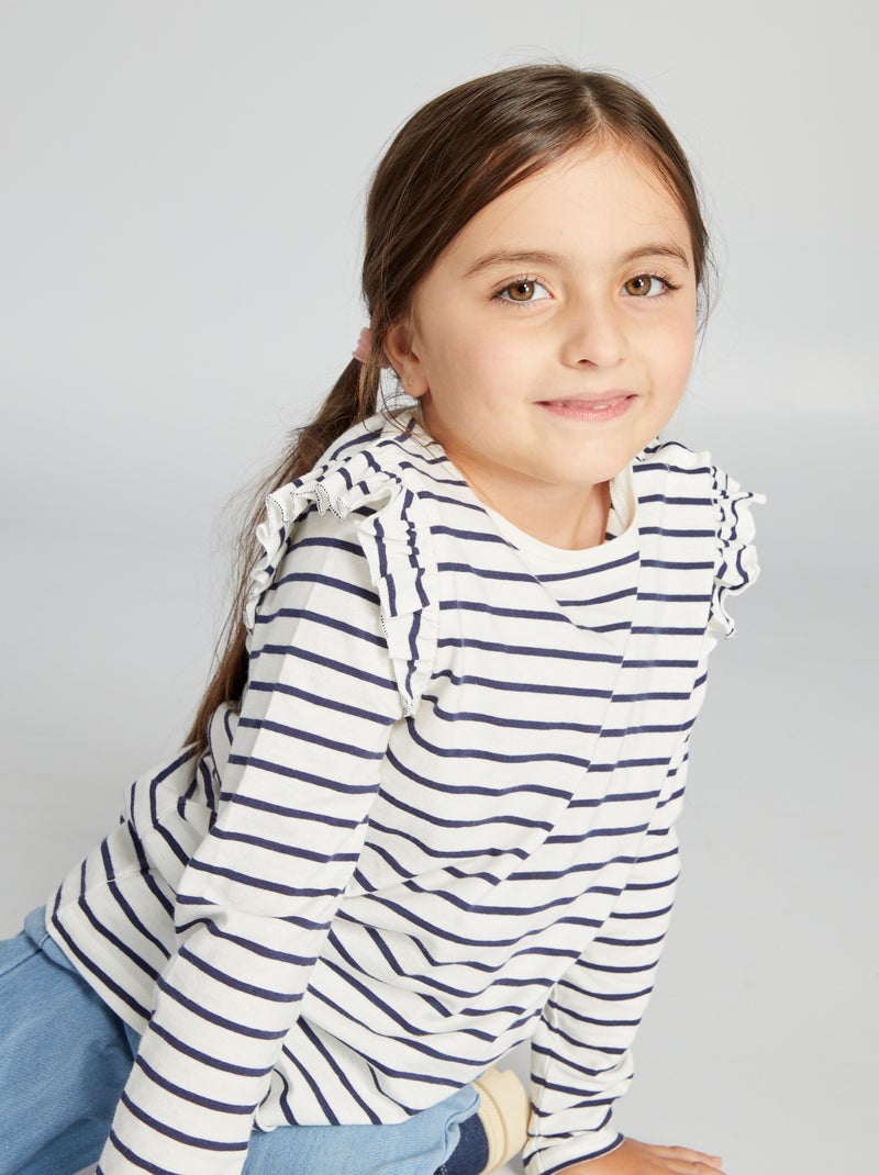 T-shirt in jersey stampato - So Easy BIANCO - Kiabi