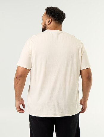T-shirt in jersey stampato a maniche corte