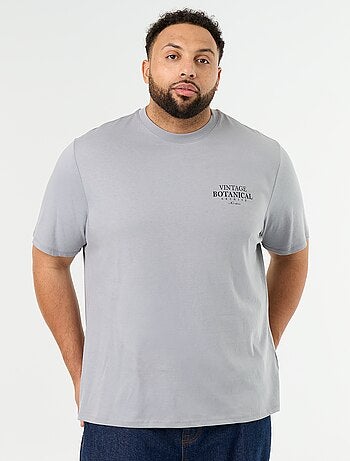 T-shirt in jersey stampato a maniche corte