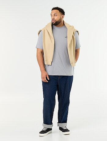 T-shirt in jersey stampato a maniche corte