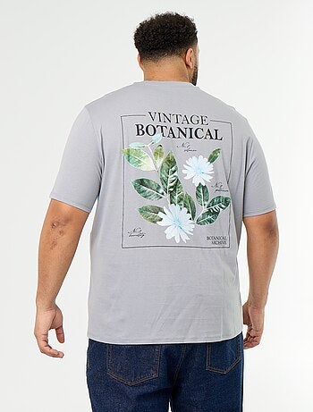 T-shirt in jersey stampato a maniche corte