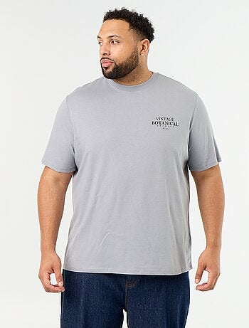 T-shirt in jersey stampato a maniche corte
