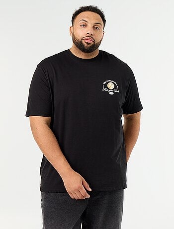 T-shirt in jersey stampato a maniche corte