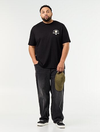 T-shirt in jersey stampato a maniche corte