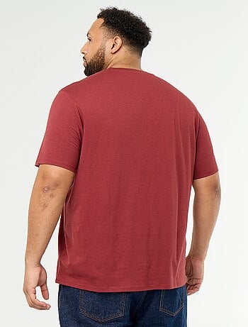 T-shirt in jersey stampato a maniche corte