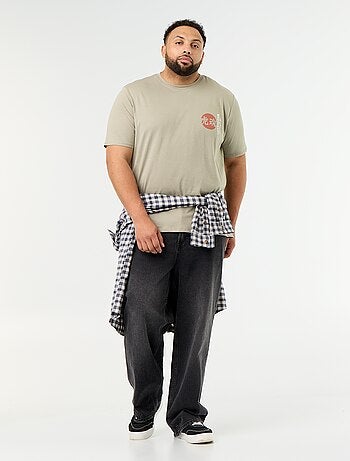 T-shirt in jersey stampato a maniche corte