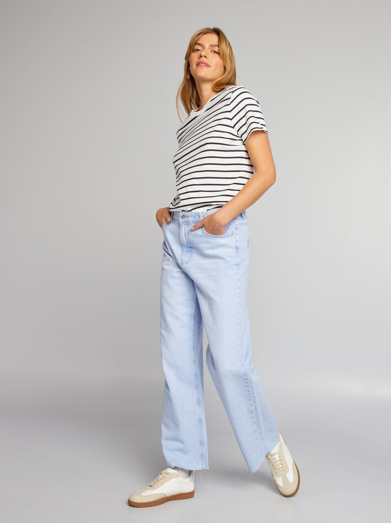 T-shirt in jersey stampato BIANCO - Kiabi