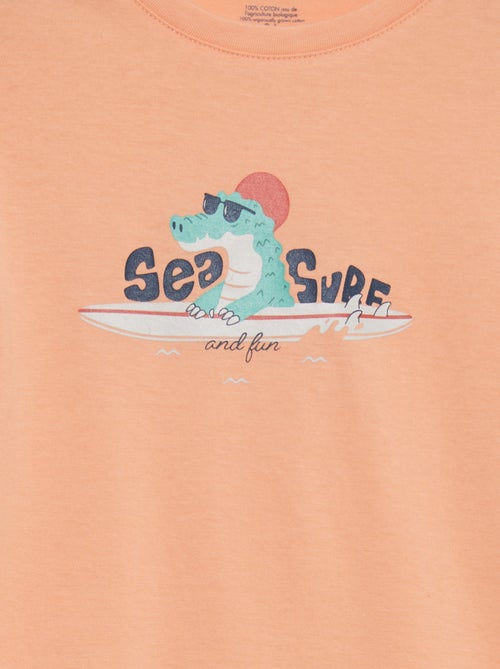 T-shirt in jersey 'surf' - - Kiabi