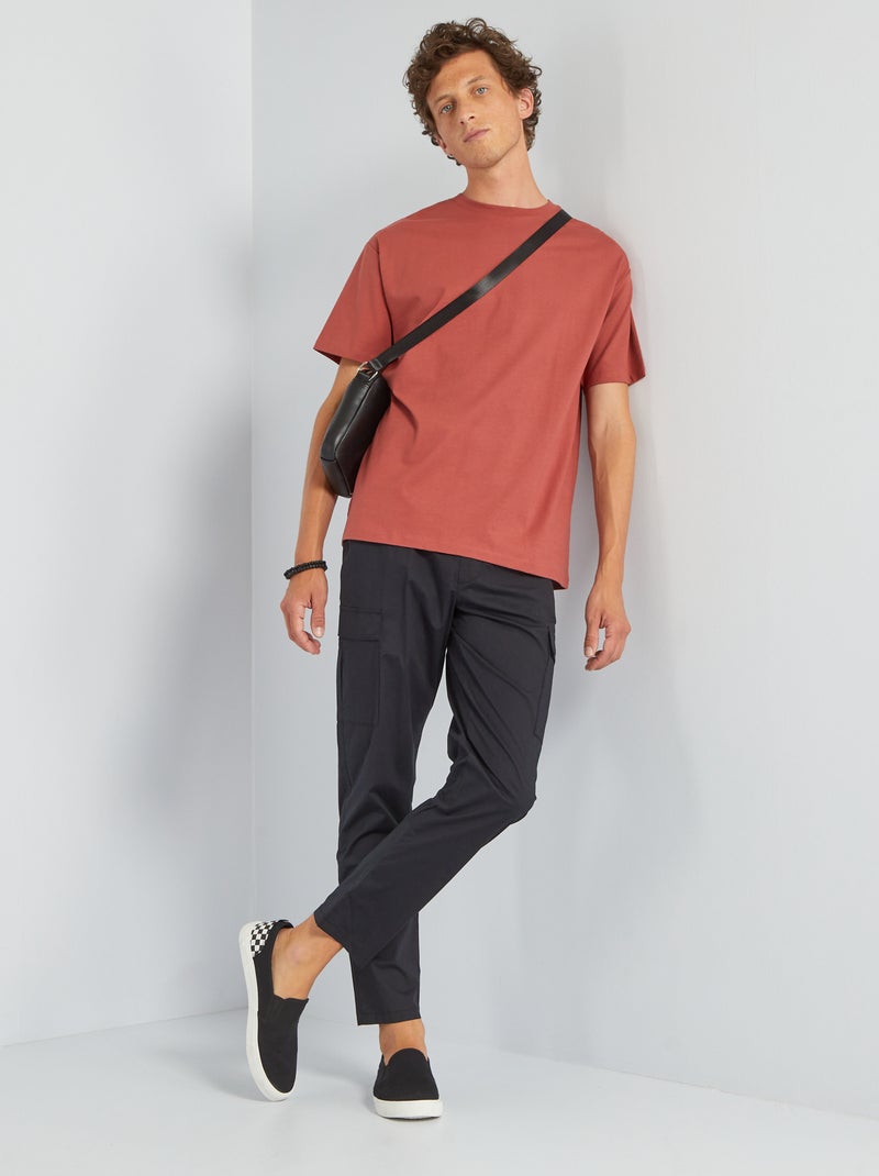 T-shirt in jersey tinta unita - Tough Cotton ROSSO - Kiabi