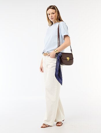 T-shirt a righe in jersey a maniche corte