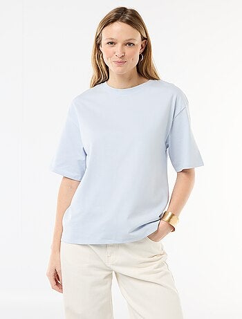 T-shirt a righe in jersey a maniche corte