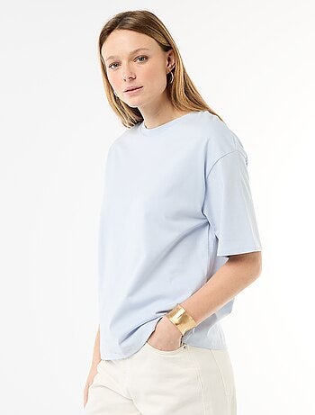 T-shirt a righe in jersey a maniche corte