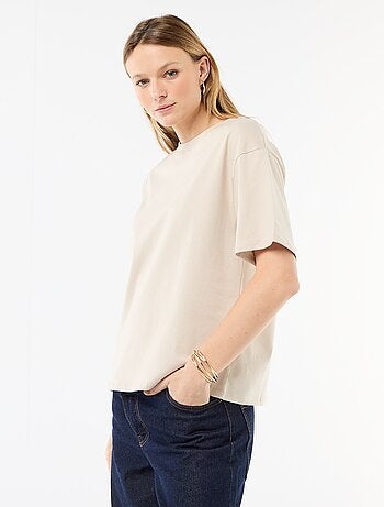 T-shirt a righe in jersey a maniche corte