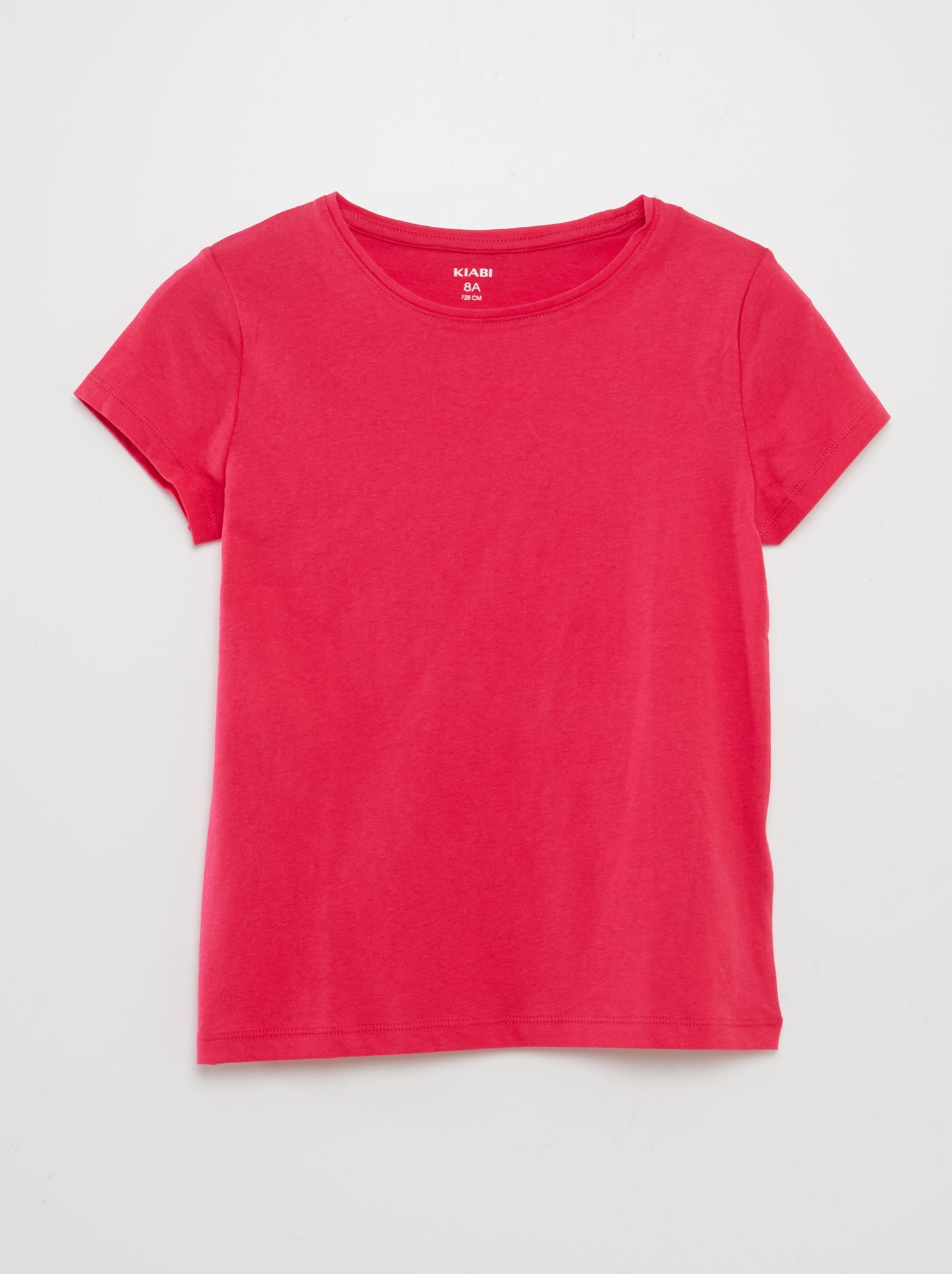 Maglietta Manica Corta Basic Per Bambini E Bambine | Tinta Unita Nera, Casual Estiva, Girocollo, Cuciture Gemelle, Etichette Stampate, Taglie 1-9 Anni