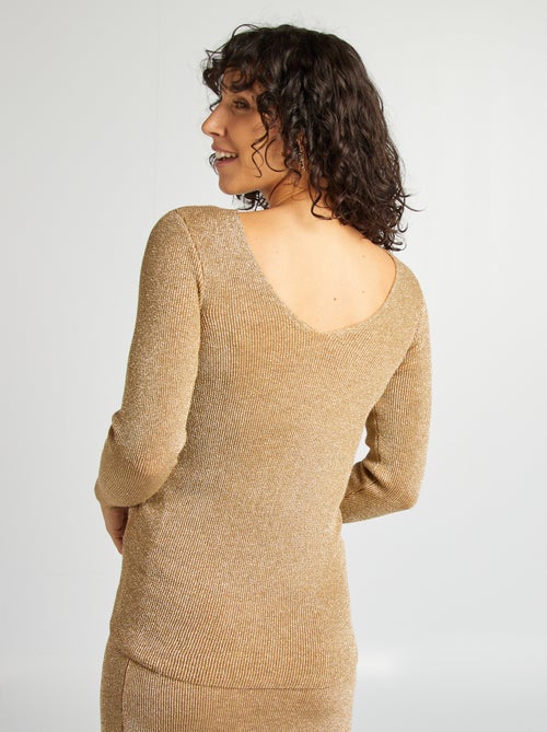 T-shirt in lurex dorato 'Only maternity' - Kiabi