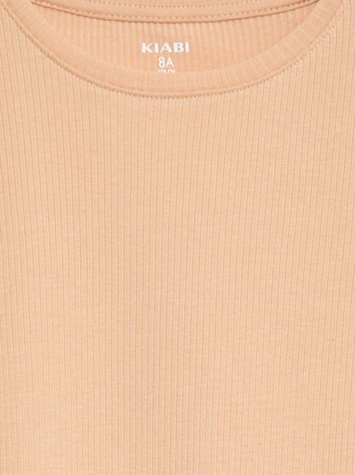 T-shirt in maglia a coste - Kiabi