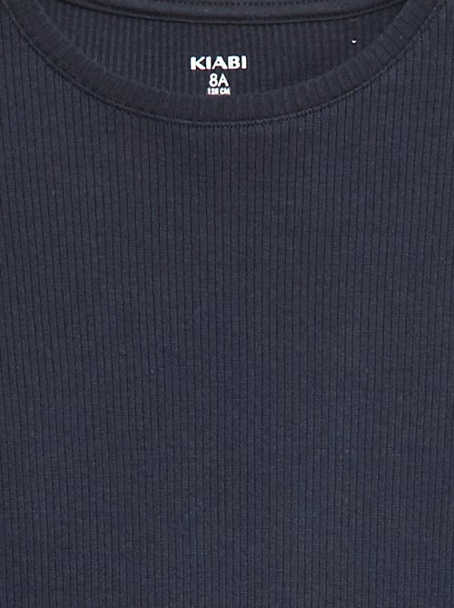 T-shirt in maglia a coste - Kiabi
