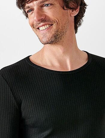 T-shirt in maglia a coste termolattile 'Damart'
