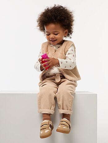 T-shirt in maglia a costine