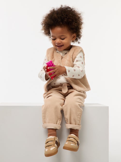 T-shirt in maglia a costine - Kiabi