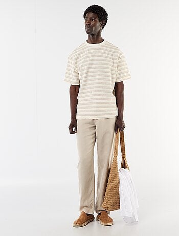 T-shirt in maglia a maniche corte